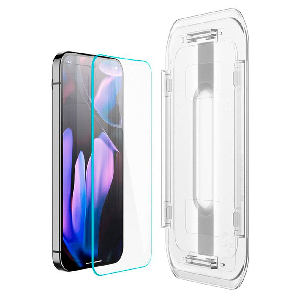 Google Pixel 10 Pro XL / 9 Pro XL Spigen EZ Fit Glas.tR Skjermbeskytter 2. Stk - Case Friendly - Gjennomsiktig