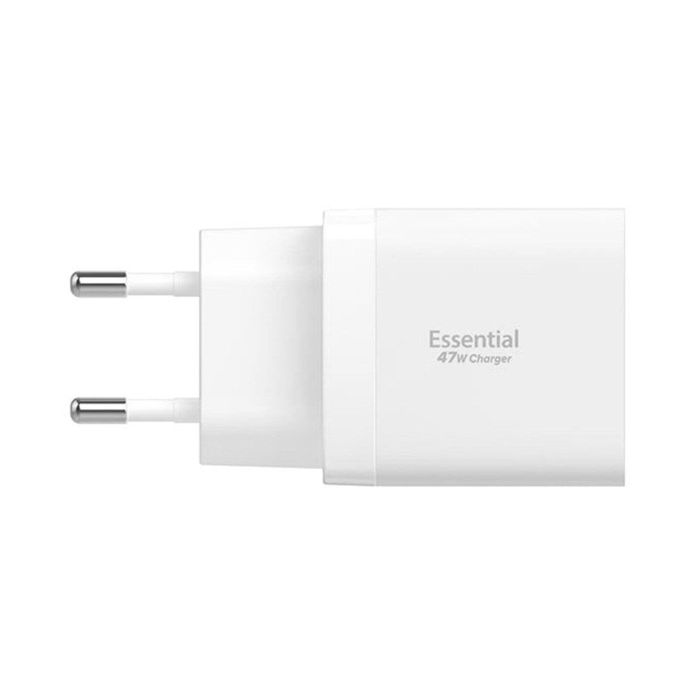 Spigen 47W Vegglader m. 2x USB-C - Hvit