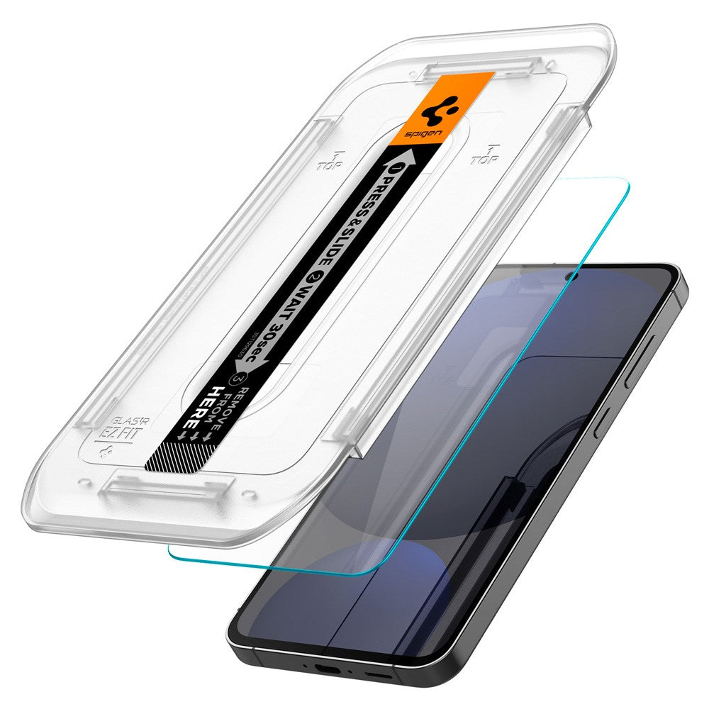 Samsung Galaxy S24 FE / A56 (5G) Spigen EZ Fit Glas.tR Skjermbeskytter 2. Stk - Case Friendly - Gjennomsiktig