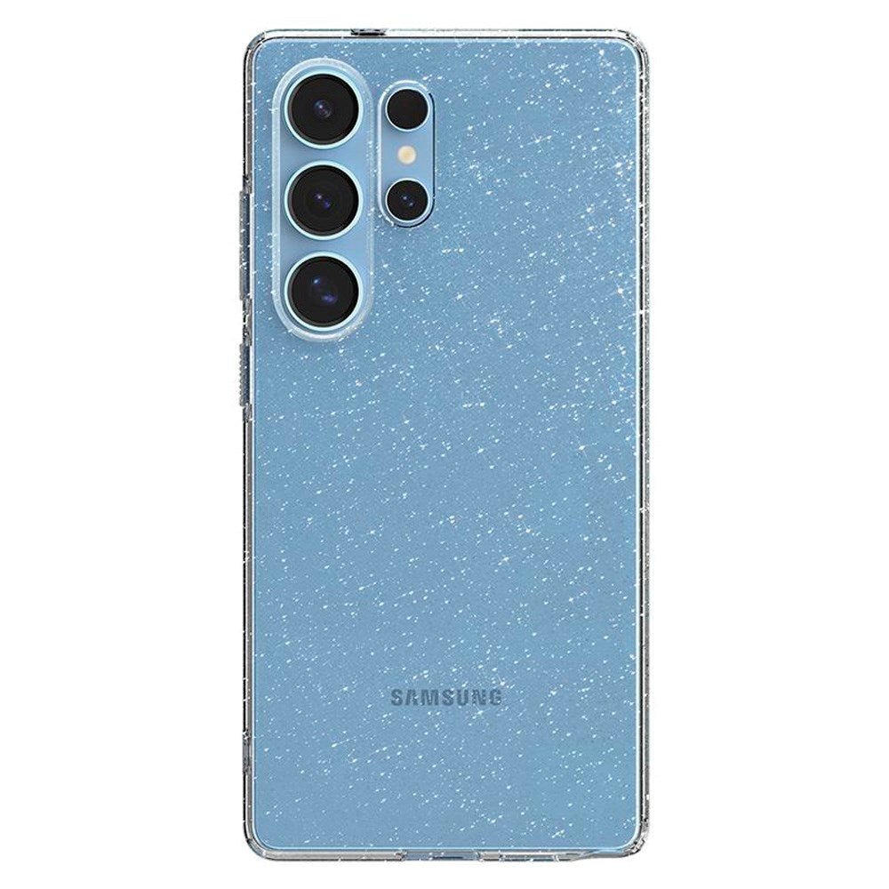 Samsung Galaxy S25 Ultra Spigen Liquid Crystal Glitter Deksel - Gjennomsiktig