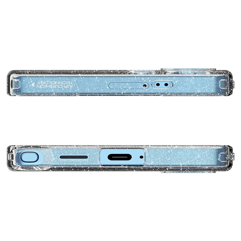 Samsung Galaxy S25 Ultra Spigen Liquid Crystal Glitter Deksel - Gjennomsiktig