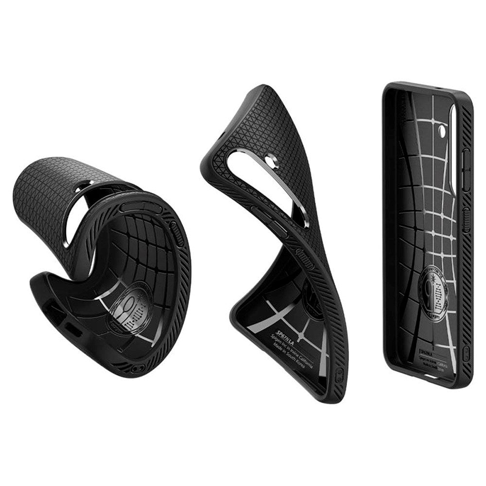 Samsung Galaxy S25+ (Plus) Spigen Liquid Air - Fleksibelt Plast Deksel - Svart