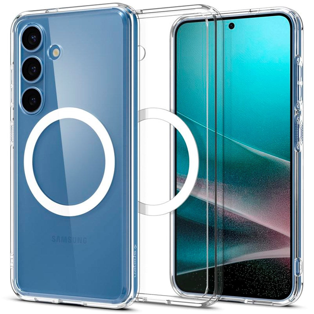 Samsung Galaxy S25+ (Plus) Spigen Ultra Hybrid Crystal Clear Deksel - MagSafe Kompatibel - Gjennomsiktig / Hvit