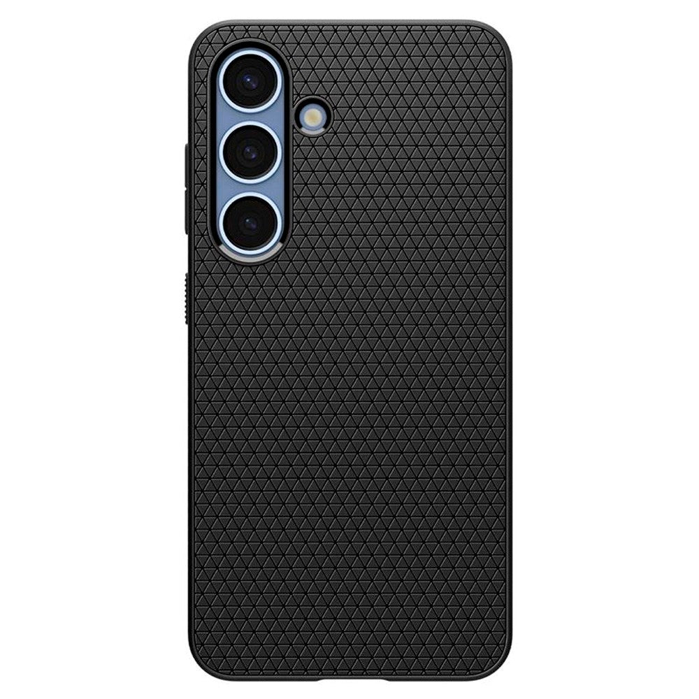 Samsung Galaxy S25 Spigen Liquid Air - Fleksibelt Plast Deksel - Svart