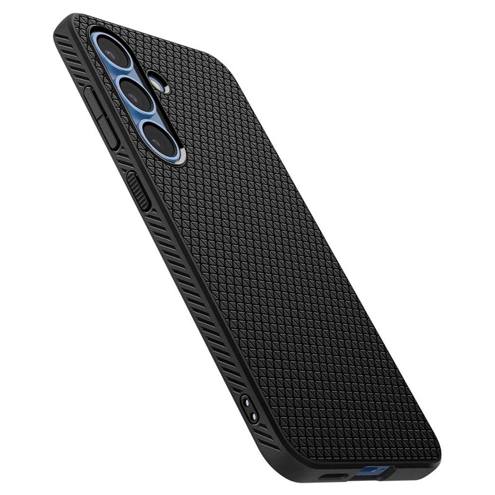 Samsung Galaxy S25 Spigen Liquid Air - Fleksibelt Plast Deksel - Svart