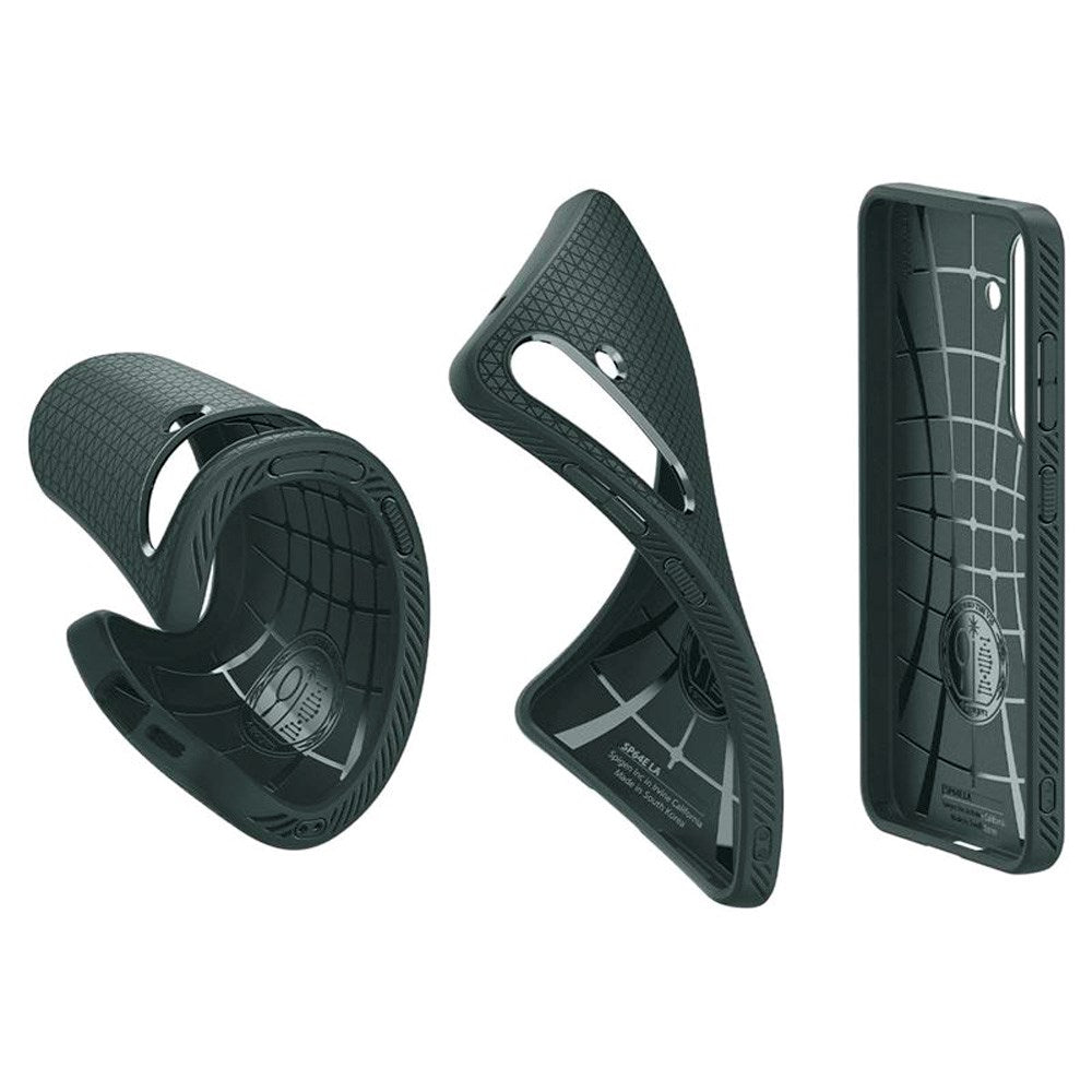 Samsung Galaxy S25 Spigen Liquid Air - Fleksibelt Plast Deksel - Grønn