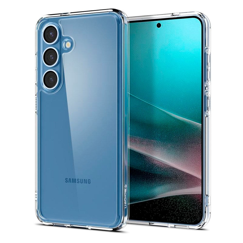 Samsung Galaxy S25 Spigen Hybrid Crystal Clear Deksel - Gjennomsiktig