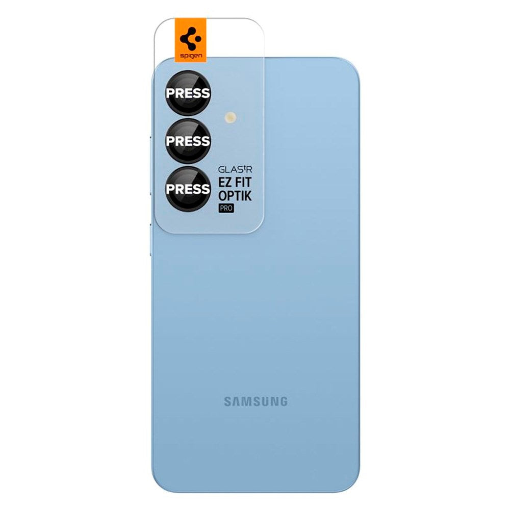 Samsung Galaxy S25+ (Plus) Spigen EZ Fit Optik Pro Kameralinsebeskyttelsesglass - 2 stk - Svart
