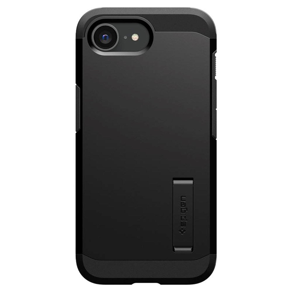 iPhone 16e Spigen Tough Armor Deksel med Stativfunksjon - MagSafe Kompatibel - Black