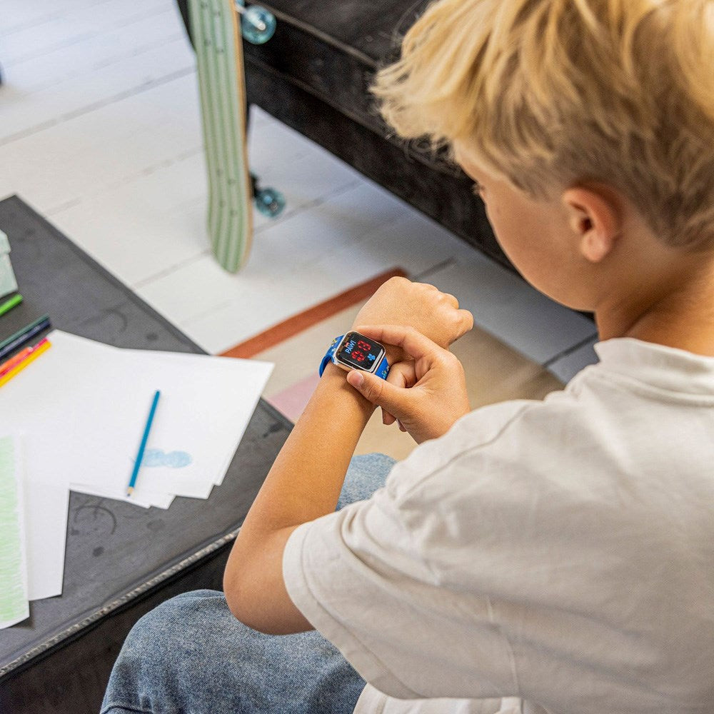 Accutime LED-Klokke for Barn med Justerbar Reim - Paw Patrol