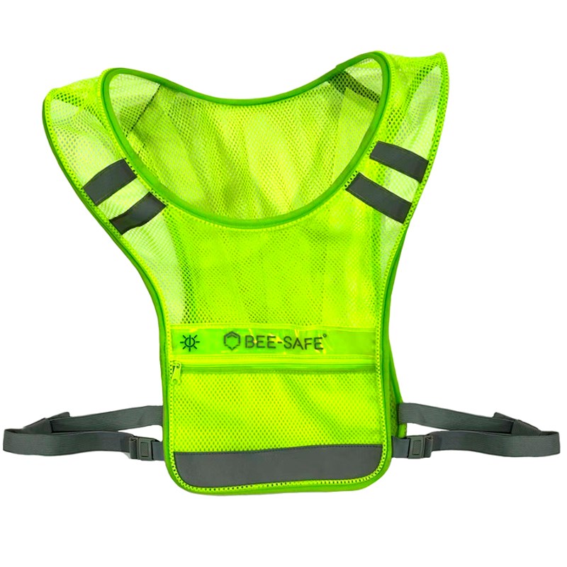 Bee-Safe LED Løpevest m. Lomme - Gul