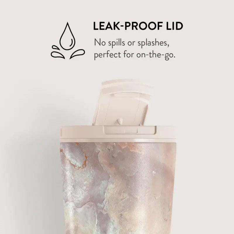 Burga Termokopp m. Lokk & Sugerør - 500ml - Serene Sunset