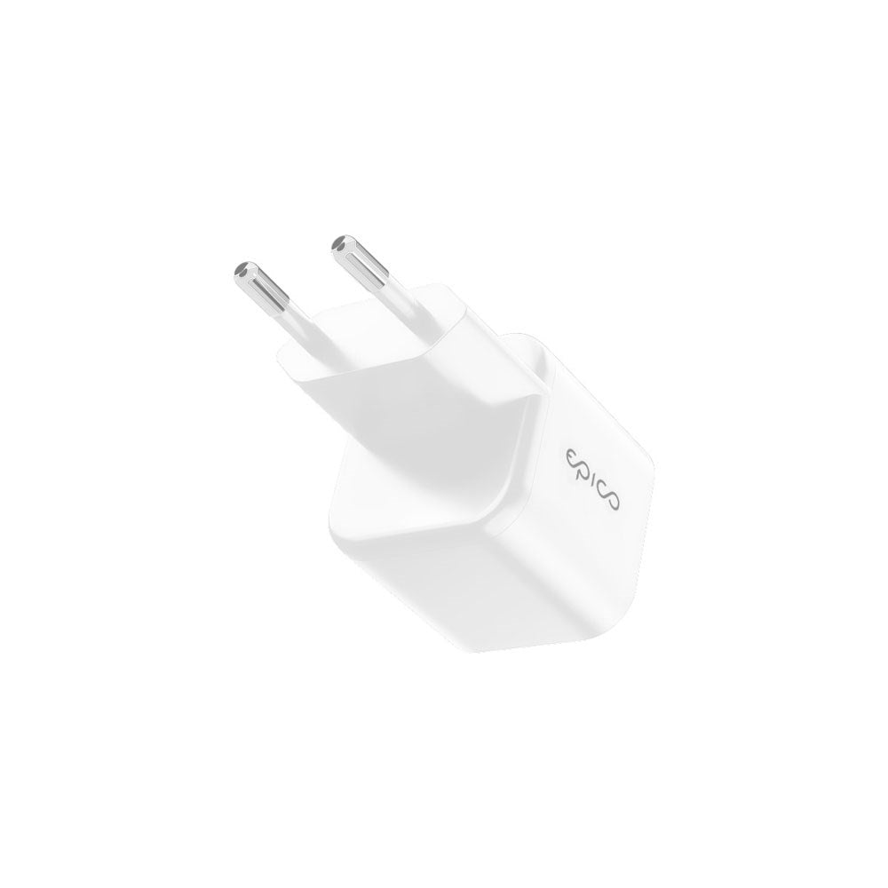 Epico UltraBoost Micro 100W Vegglader med USB-C - Hvit