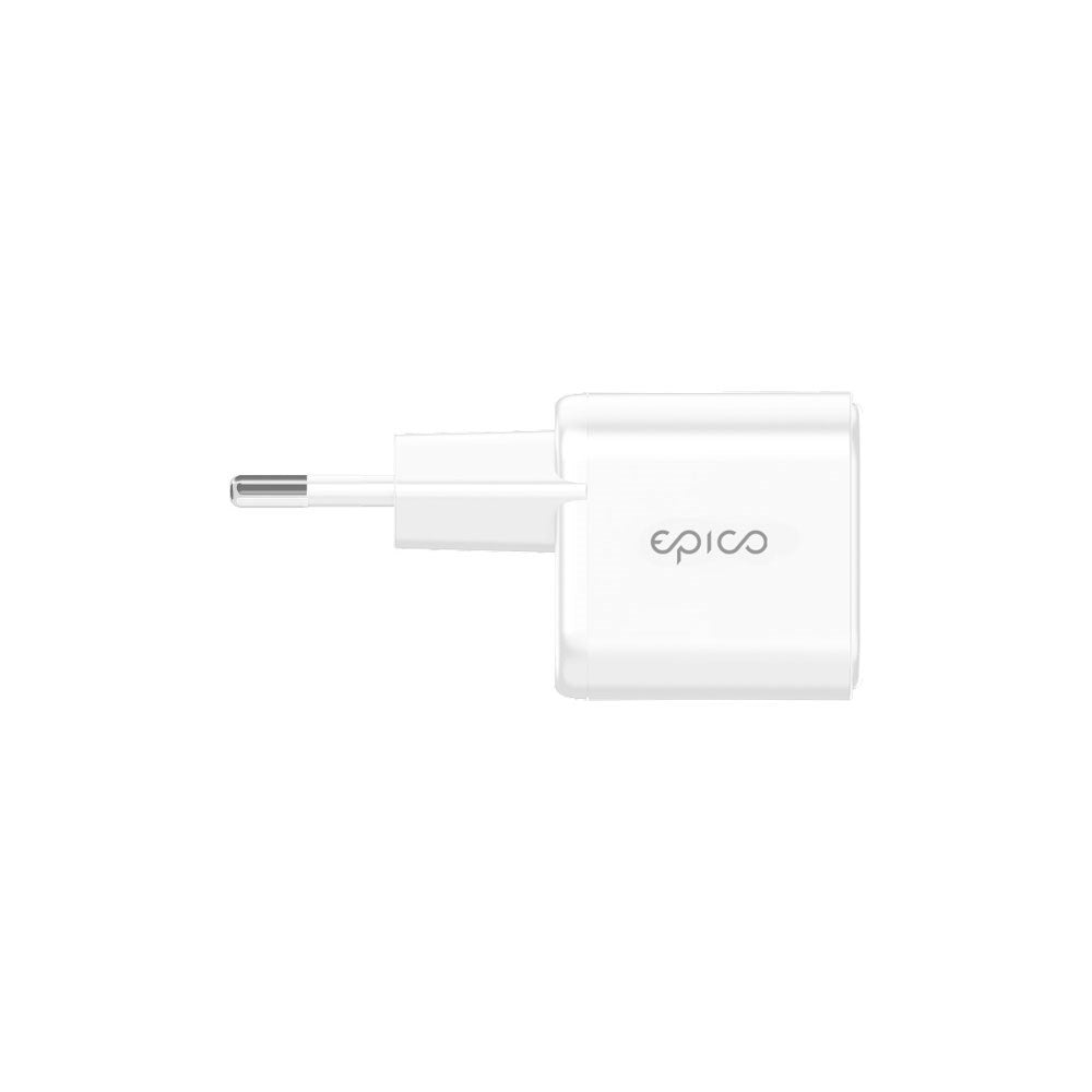 Epico UltraBoost Micro 70W Vegglader med USB-C - Hvit