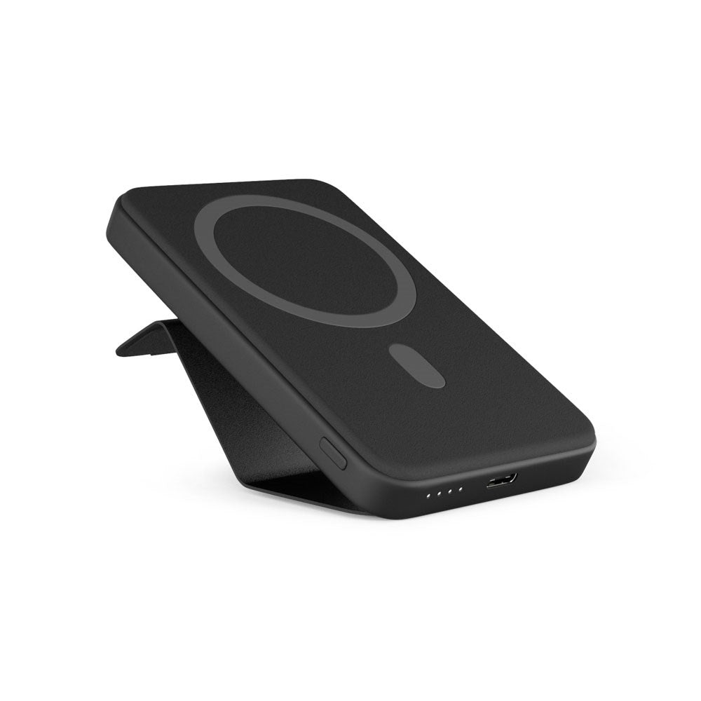Epico UltraPack Stand 7000 mAh Powerbank med 2 x USB-C – MagSafe Kompatibel – Svart