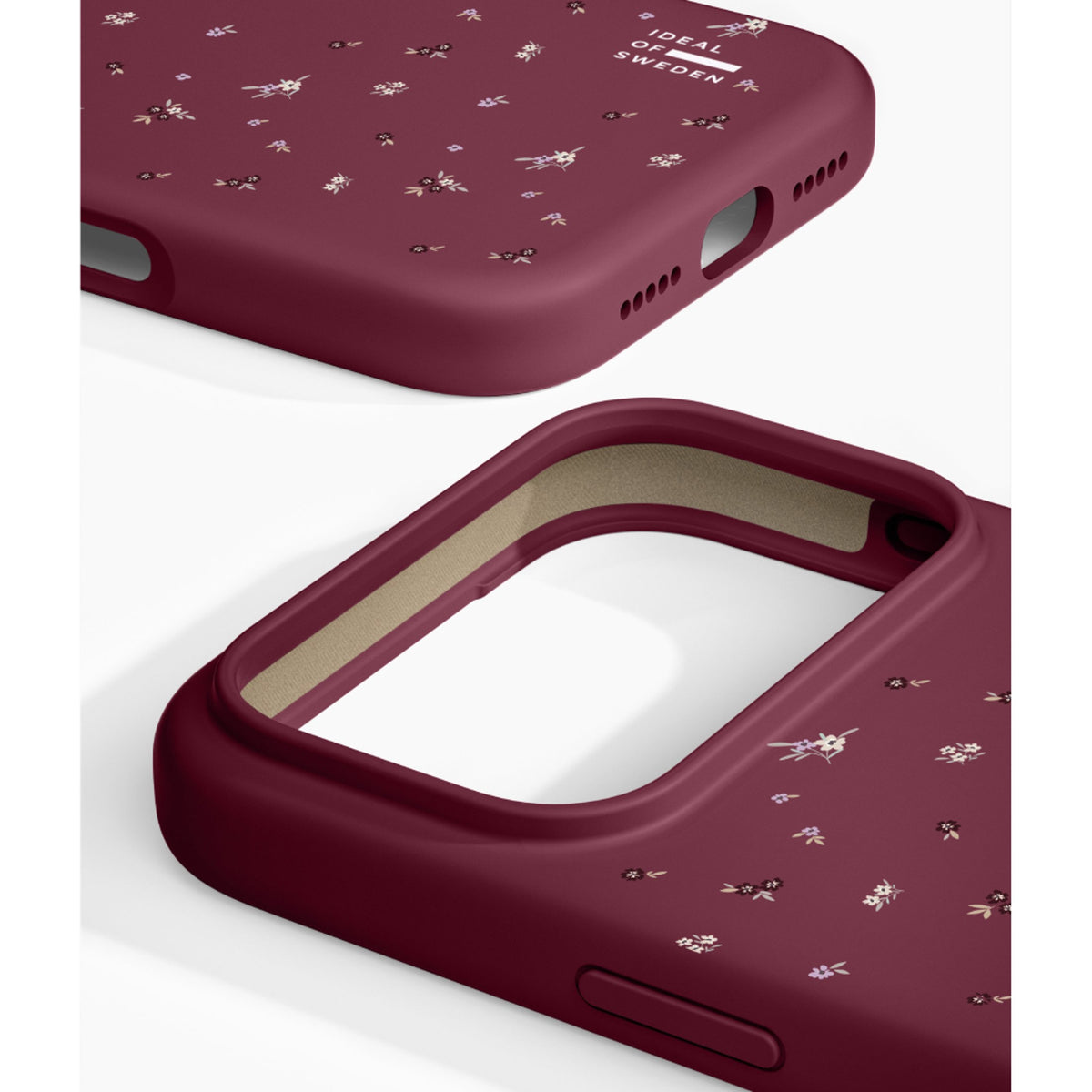 iPhone 18 Pro / 17 Pro iDeal Of Sweden Silikon Deksel - MagSafe Kompatibel - Fine Wine Bloom