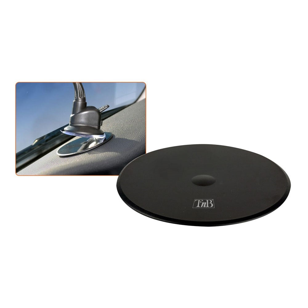 T'NB 90mm Adapter for Sugekoppmontering - Dashboard - Svart