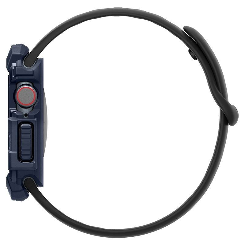 Apple Watch 11 / 10 (42mm) Spigen Rugged Armor Deksel - Fleksibel Plast - Blå