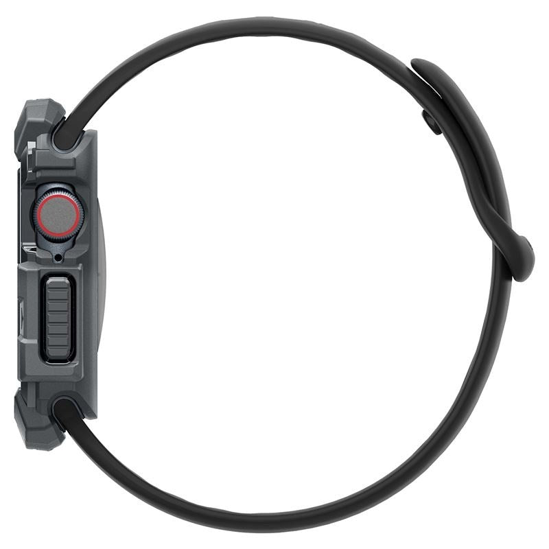Apple Watch 11 / 10 (46mm) Spigen Rugged Armor Deksel - Fleksibel Plast - Mørkegrå