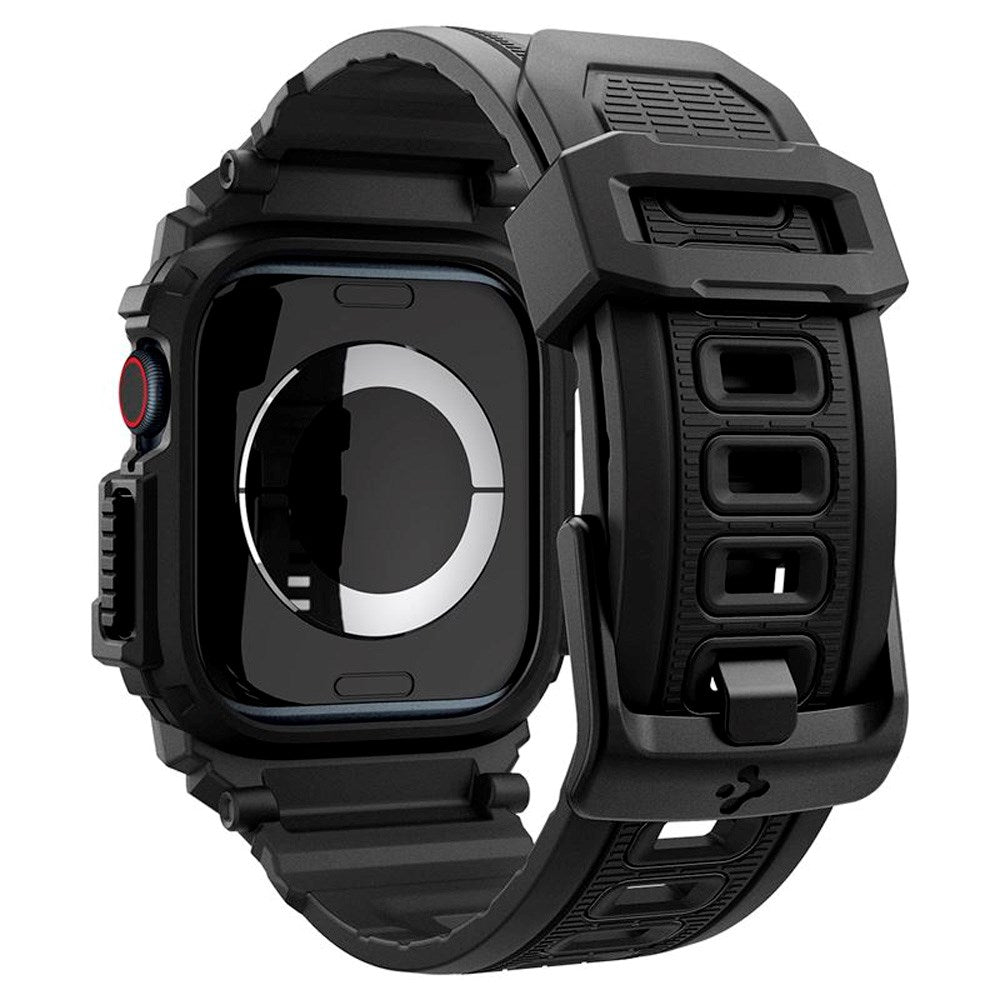 Apple Watch 11 / 10 (46mm) Spigen Rugged Armor Pro Rem m. Deksel - Svart