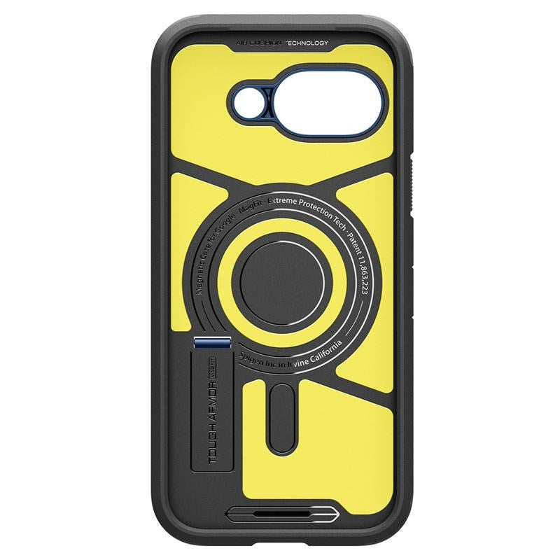 Google Pixel 9a Spigen Tough Armor Hybrid Deksel m. Kickstand - MagSafe Kompatibel - Blå