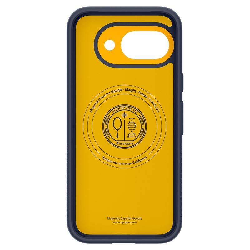 Google Pixel 9a Spigen Nano Pop Deksel - MagSafe Kompatibel - Blå / Gul