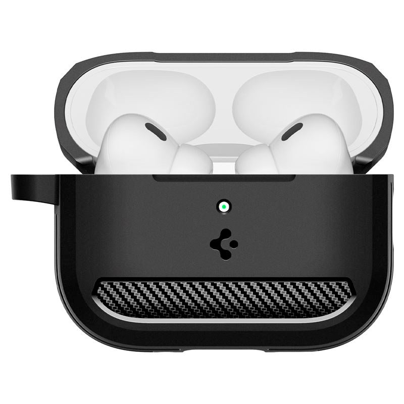 Apple AirPods Pro (3. gen.) Spigen Rugged Armor Deksel - Matte Black