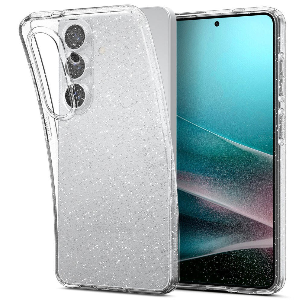 Samsung Galaxy S26 Spigen Liquid Crystal Glitter Deksel - Gjennomsiktig