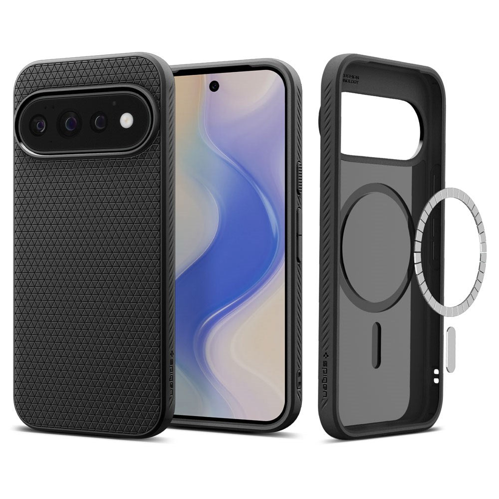 Google Pixel 11 Pro Spigen Liquid Air Deksel - MagSafe Kompatibel - Svart