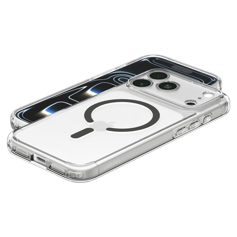 iPhone 18 Pro Max / 17 Pro Max Spigen Ultra Hybrid Deksel - MagSafe Kompatibel - Gjennomsiktig / Grå
