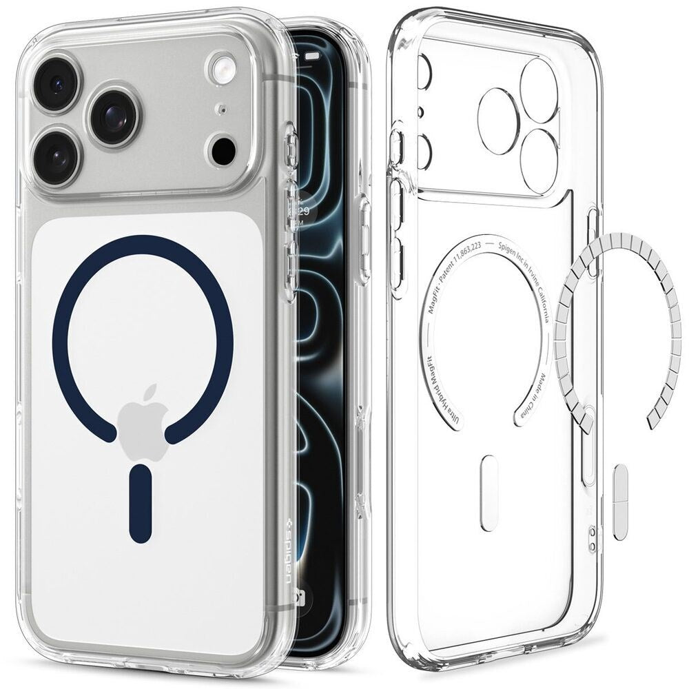 iPhone 18 Pro Max / 17 Pro Max Spigen Ultra Hybrid Deksel - MagSafe Kompatibel - Gjennomsiktig / Blå