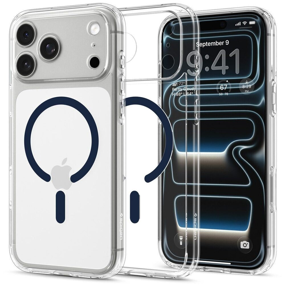 iPhone 18 Pro Max / 17 Pro Max Spigen Ultra Hybrid Deksel - MagSafe Kompatibel - Gjennomsiktig / Blå