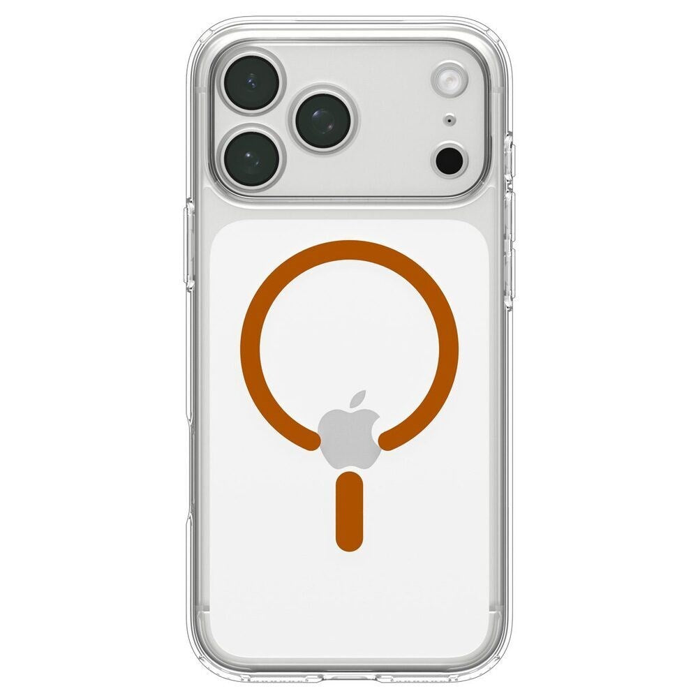 iPhone 18 Pro / 17 Pro Spigen Ultra Hybrid Deksel - MagSafe Kompatibel - Gjennomsiktig / Oransje