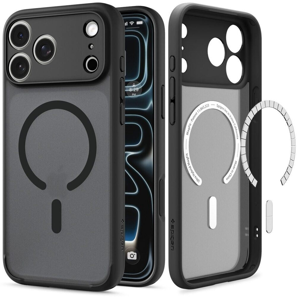 iPhone 18 Pro Max / 17 Pro Max Spigen Ultra Hybrid Deksel - MagSafe Kompatibel - Matt Svart
