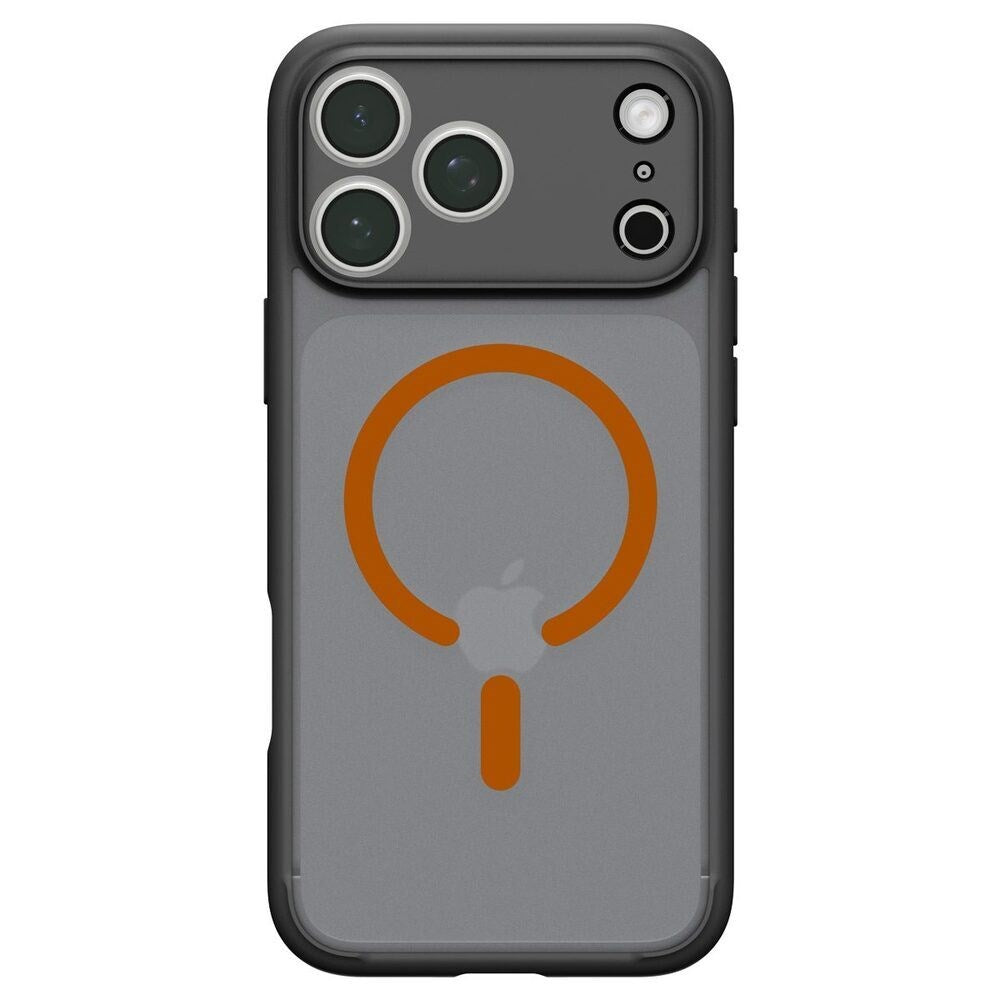 iPhone 18 Pro Max / 17 Pro Max Spigen Ultra Hybrid Deksel - MagSafe Kompatibel - Matt Svart / Oransje