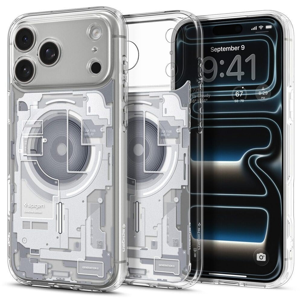iPhone 18 Pro Max / 17 Pro Max Spigen Ultra Hybrid Deksel - MagSafe Kompatibel - Gjennomsiktig / Hvit