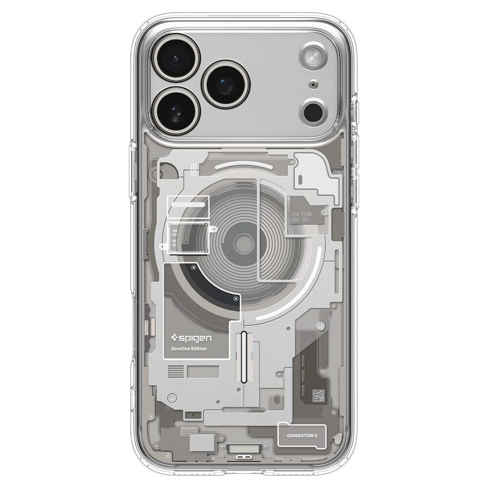iPhone 18 Pro Max / 17 Pro Max Spigen Ultra Hybrid Deksel - MagSafe Kompatibel - Gjennomsiktig / Sølv
