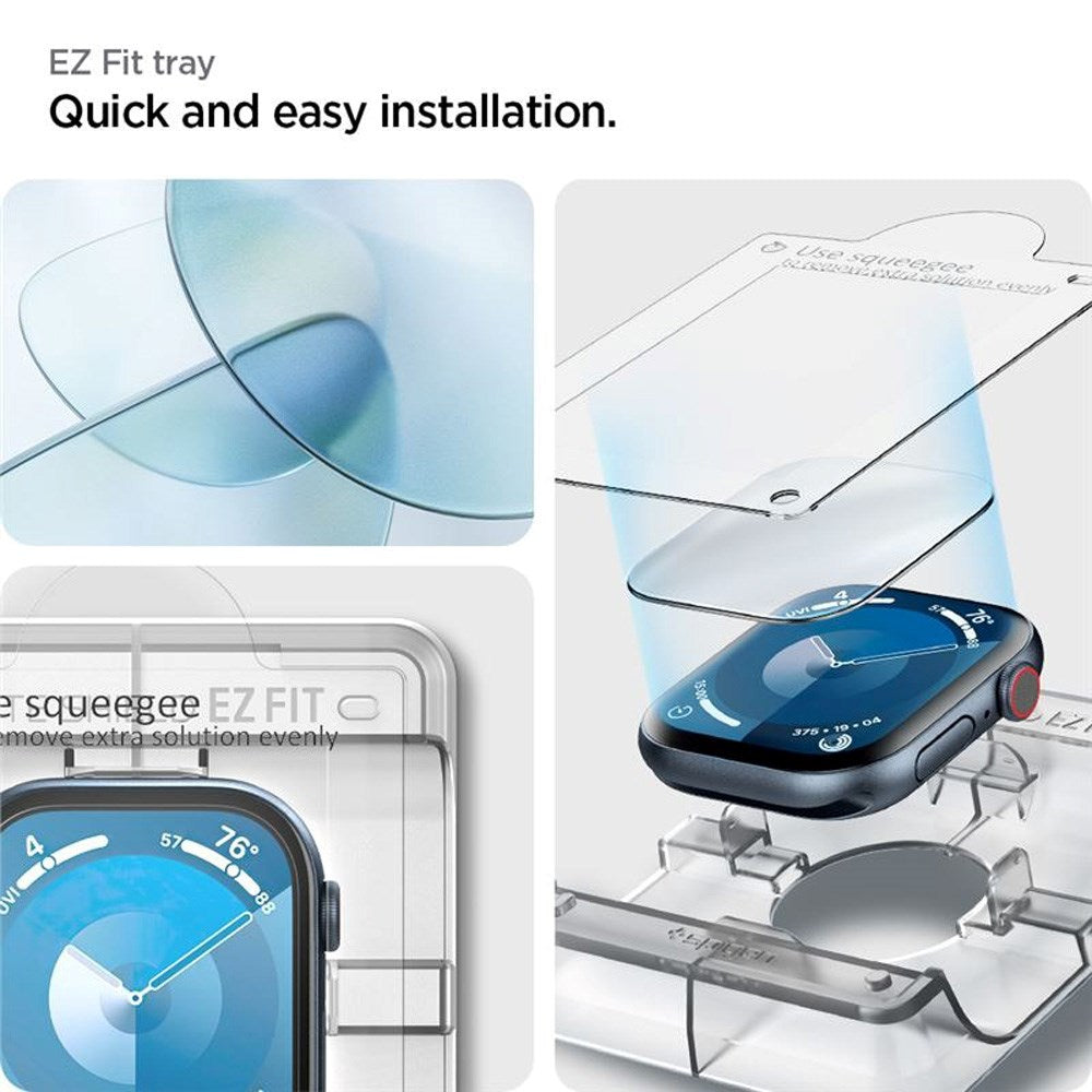 Apple Watch 11 / 10 (46mm) Spigen Fleksibel Beskyttelsesfilm 2-Pack - Gjennomsiktig