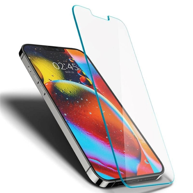 iPhone 14 Plus / 13 Pro Max Spigen EZ Fit Glas.tR Skjermbeskytter 2 Stk. - Case Friendly - Gjennomsiktig