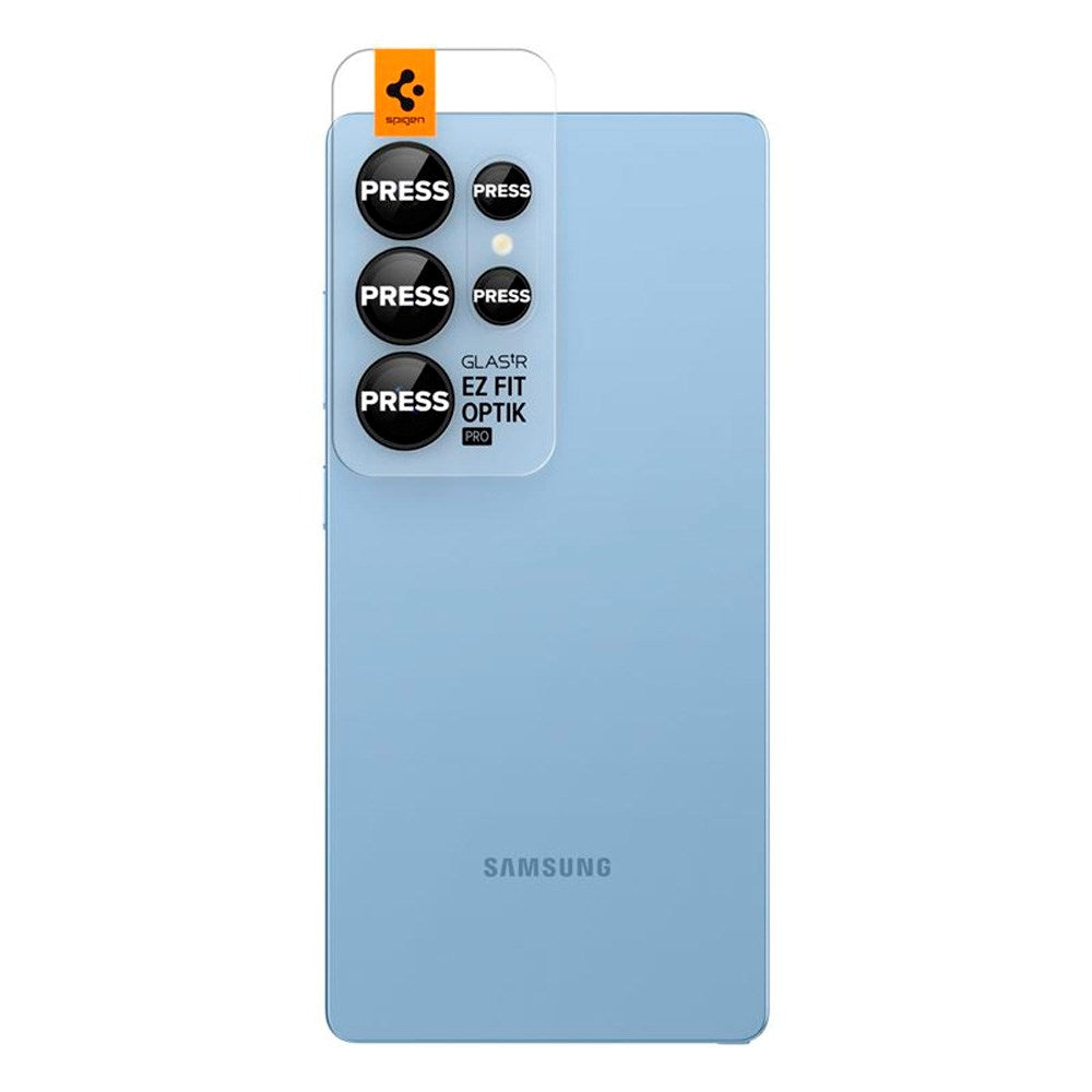 Samsung Galaxy S25 Ultra Spigen EZ Fit Optik Pro Kameralinsebeskyttelsesglass - 2 stk - Svart