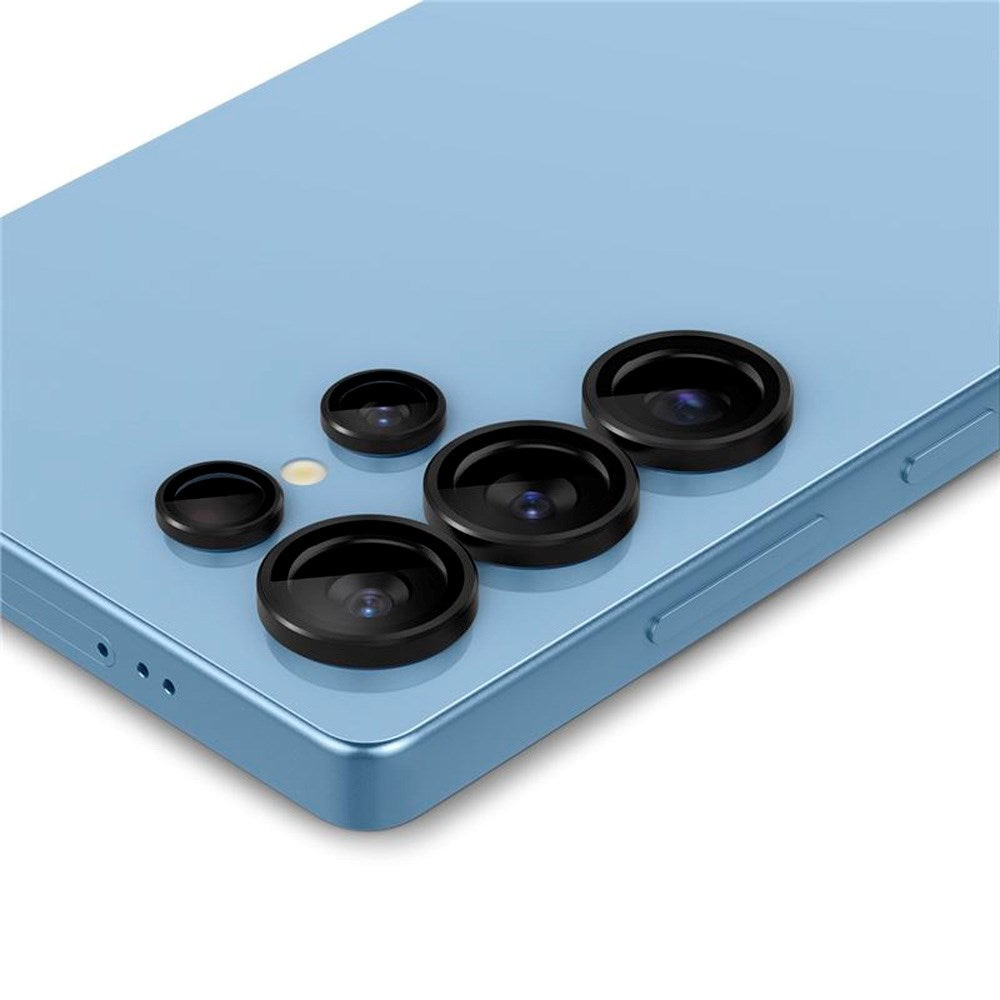 Samsung Galaxy S25 Ultra Spigen EZ Fit Optik Pro Kameralinsebeskyttelsesglass - 2 stk - Svart