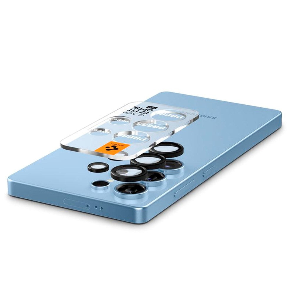 Samsung Galaxy S25 Ultra Spigen EZ Fit Optik Pro Kameralinsebeskyttelsesglass - 2 stk - Svart