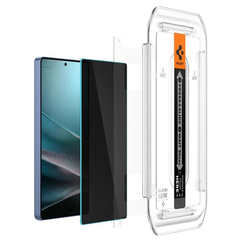 Samsung Galaxy S25 Ultra Spigen Glass tR EZ Fit HD Skjermbeskyttelsesglass - Privacy - 2 stk - Gjennomsiktig