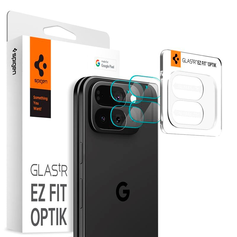 Google Pixel 10 Pro Fold Spigen Glass tR EZ Fit Optik Kameralinsebeskyttelsesglass - 2 stk - Gjennomsiktig