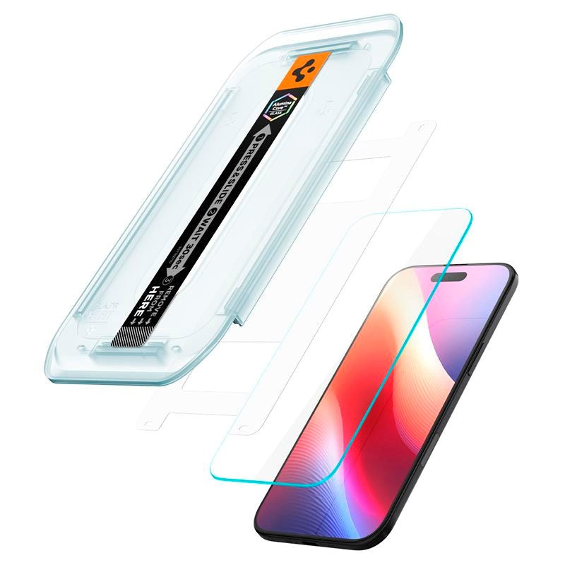 iPhone Air Spigen Glass tR EZ Fit Skjermbeskyttelsesglass - 2 stk - Gjennomsiktig