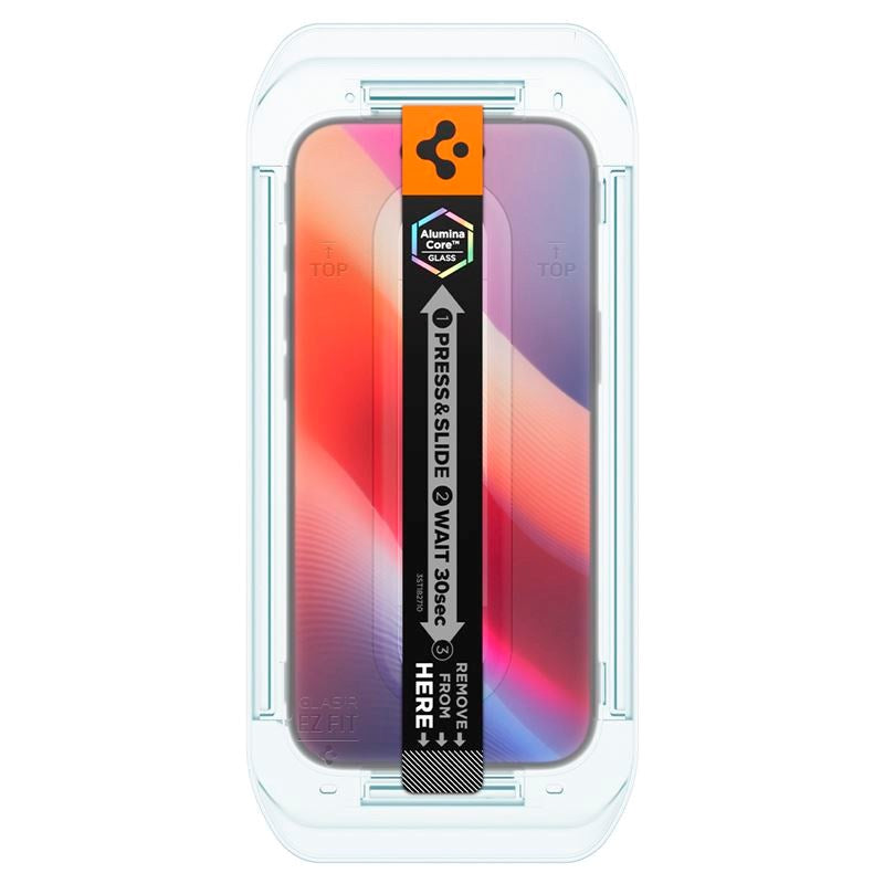 iPhone Air Spigen Glass tR EZ Fit Skjermbeskyttelsesglass - Privacy Funksjon - 2 stk - Gjennomsiktig