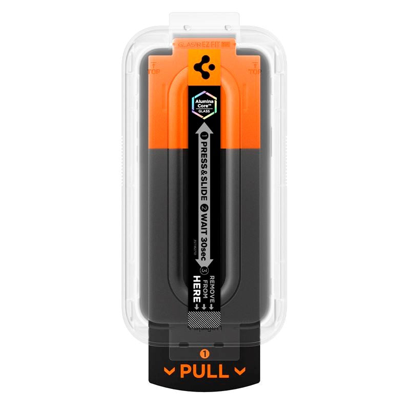 iPhone 17 Pro Max / 16 Pro Max Spigen Glass tR EZ Fit Pro HD Skjermbeskyttelsesglass - Gjennomsiktig