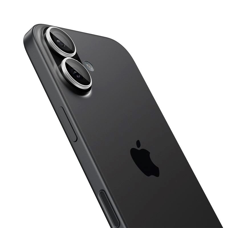 iPhone 17 Spigen Glass tR EZ Fit Optik Pro Kameralinsebeskyttelsesglass - 2 stk - Sølv