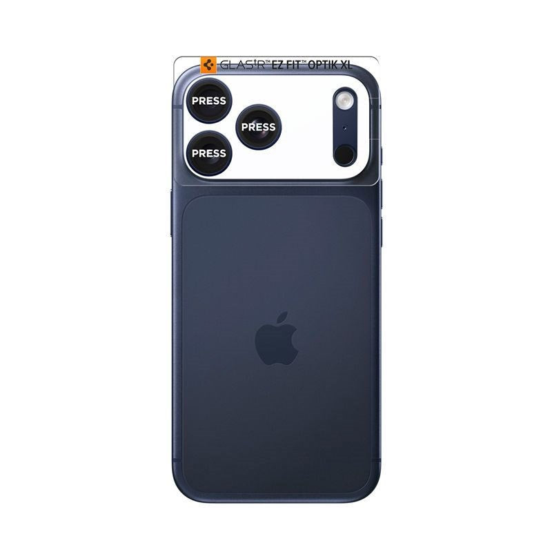 iPhone 17 Pro Spigen Glass tR EZ Fit Optik Pro XL Kamerabeskyttelse – Blå