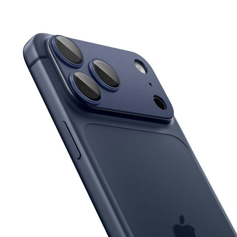 iPhone 17 Pro Spigen Glass tR EZ Fit Optik Pro XL Kamerabeskyttelse – Blå